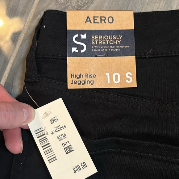 NWT Black Aeropostale High Rise Size 10 Women’s Jeggings - Picture 2 of 8